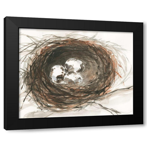 Nesting Eggs III Black Modern Wood Framed Art Print with Double Matting by Dixon, Samuel
