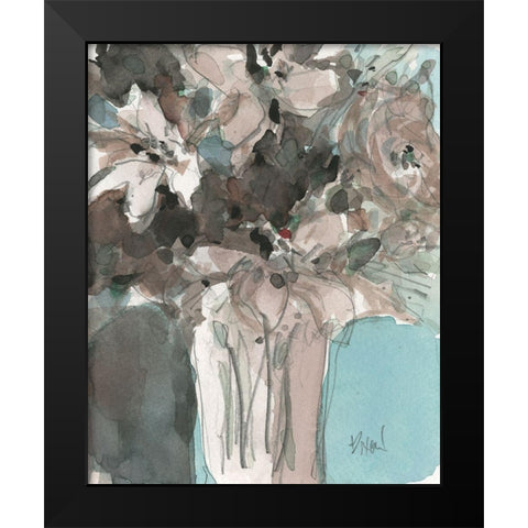 Two Hues I Black Modern Wood Framed Art Print by Dixon, Samuel
