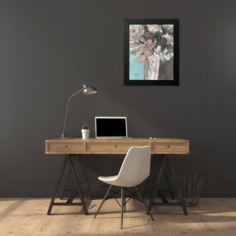 Two Hues II Black Modern Wood Framed Art Print by Dixon, Samuel