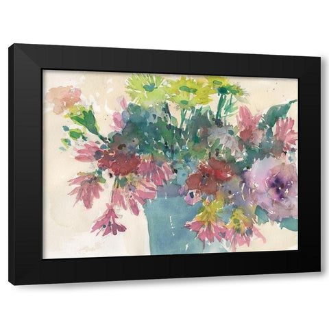 Assorted Summer Planter I Black Modern Wood Framed Art Print with Double Matting by Dixon, Samuel