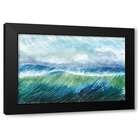 Big Surf II Black Modern Wood Framed Art Print by Ludwig, Alicia