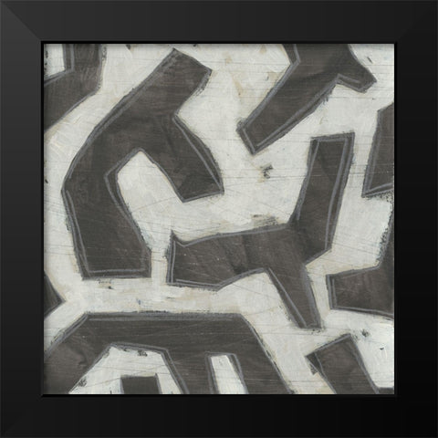 Artifact I Black Modern Wood Framed Art Print by Vess, June Erica