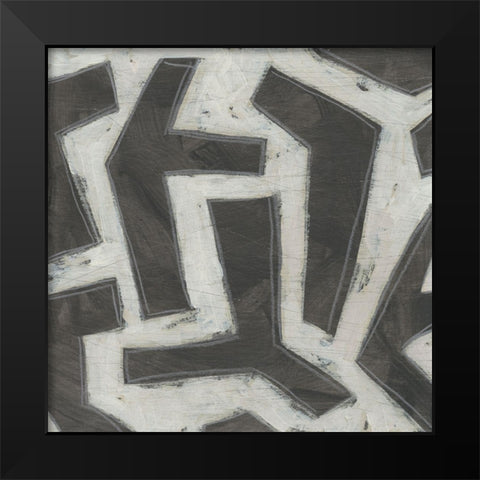 Artifact III Black Modern Wood Framed Art Print by Vess, June Erica