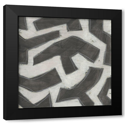 Artifact IV Black Modern Wood Framed Art Print by Vess, June Erica