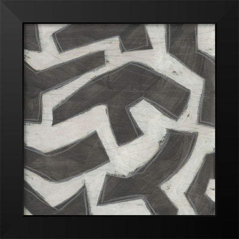 Artifact IV Black Modern Wood Framed Art Print by Vess, June Erica