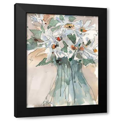 Daisy Point of View I Black Modern Wood Framed Art Print with Double Matting by Dixon, Samuel