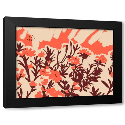 Red Rhododendron I Black Modern Wood Framed Art Print by Green, Jacob