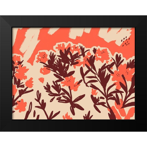 Red Rhododendron II Black Modern Wood Framed Art Print by Green, Jacob