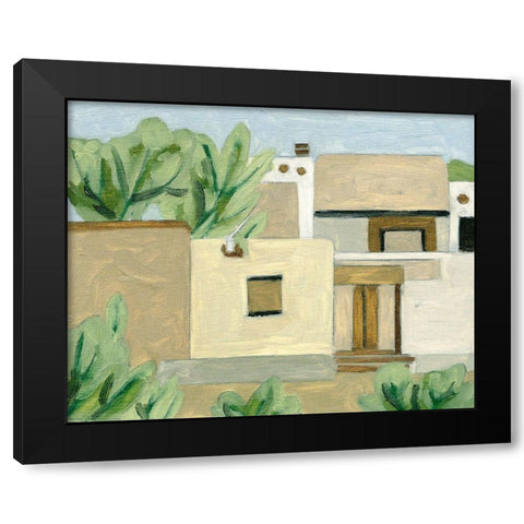 Hidden Land I Black Modern Wood Framed Art Print with Double Matting by Wang, Melissa