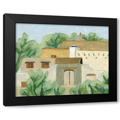 Hidden Land II Black Modern Wood Framed Art Print with Double Matting by Wang, Melissa