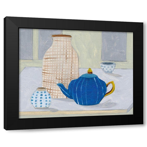 Still II Black Modern Wood Framed Art Print with Double Matting by Wang, Melissa