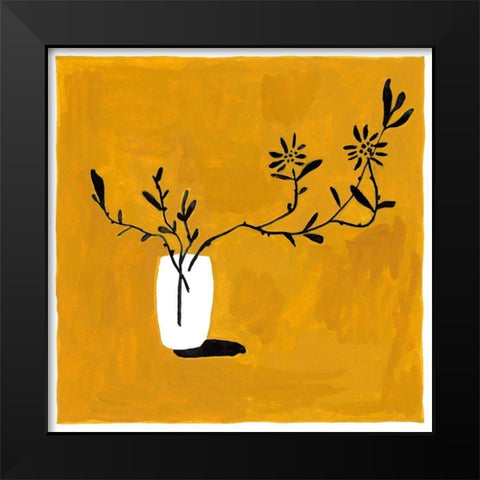 Like Flowers I Black Modern Wood Framed Art Print by Wang, Melissa