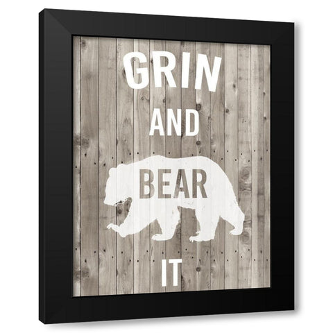 Lodge Pun III Black Modern Wood Framed Art Print with Double Matting by Studio W
