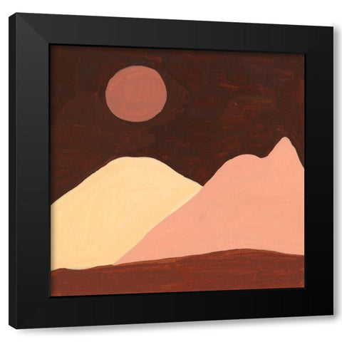 Late Summer II Black Modern Wood Framed Art Print with Double Matting by Wang, Melissa