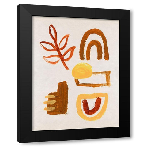 Air and Fire IV Black Modern Wood Framed Art Print by Wang, Melissa