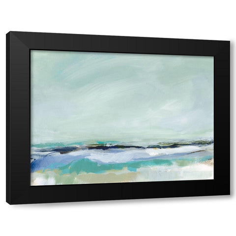 East Coast II Black Modern Wood Framed Art Print with Double Matting by Long, Christina