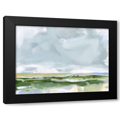 Soft Winds II Black Modern Wood Framed Art Print with Double Matting by Long, Christina