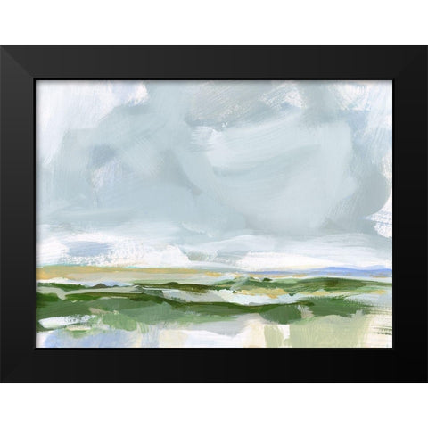Soft Winds II Black Modern Wood Framed Art Print by Long, Christina