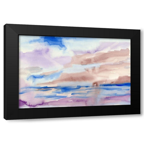 Over The Hills Black Modern Wood Framed Art Print by Ludwig, Alicia