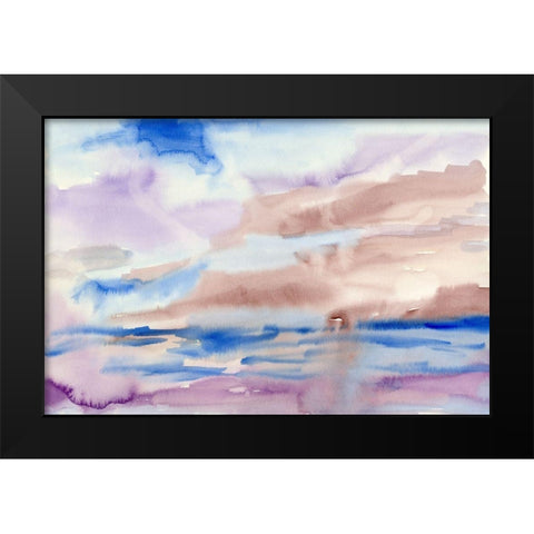 Over The Hills Black Modern Wood Framed Art Print by Ludwig, Alicia