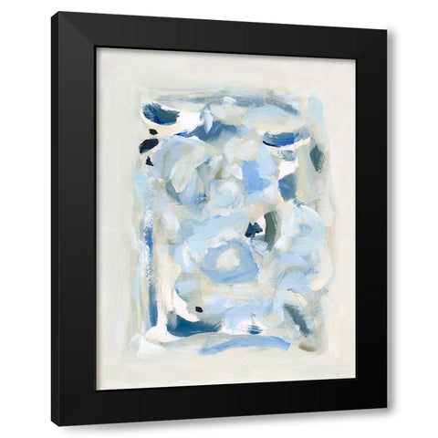 Tinted Abstract III Black Modern Wood Framed Art Print with Double Matting by Long, Christina