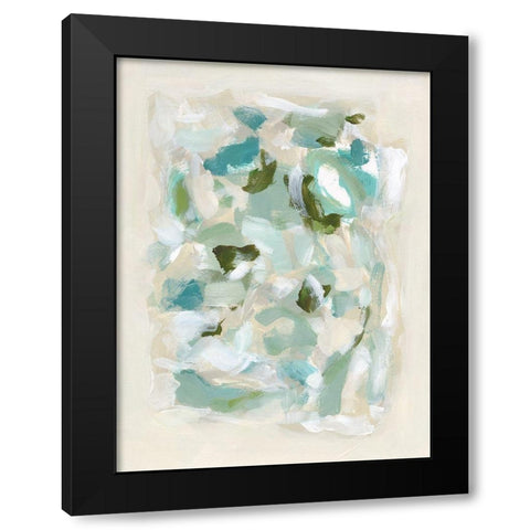 Tinted Abstract V Black Modern Wood Framed Art Print with Double Matting by Long, Christina