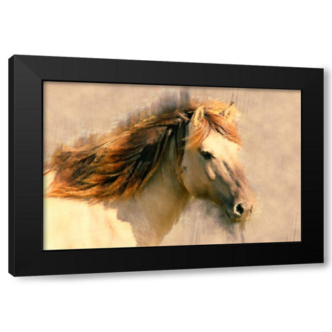Blended Horse I Black Modern Wood Framed Art Print by Curinga, Kim