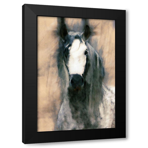 Blended Horse II Black Modern Wood Framed Art Print by Curinga, Kim