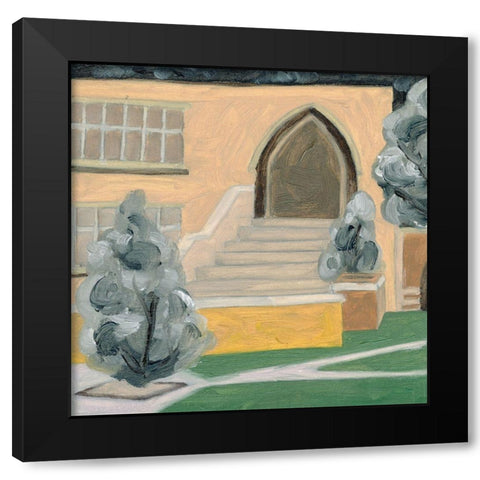 Fall Semester II Black Modern Wood Framed Art Print with Double Matting by Wang, Melissa