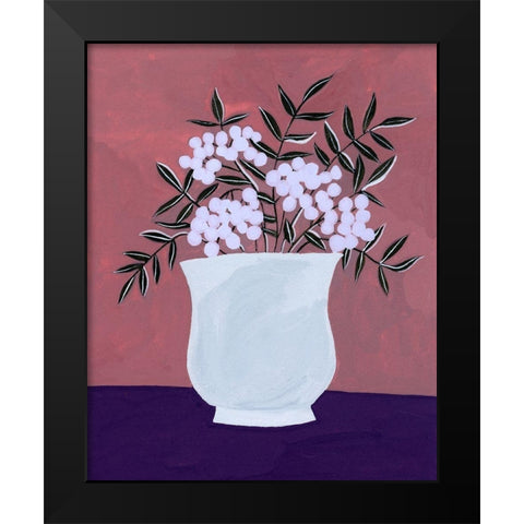 Tree Berries I Black Modern Wood Framed Art Print by Wang, Melissa