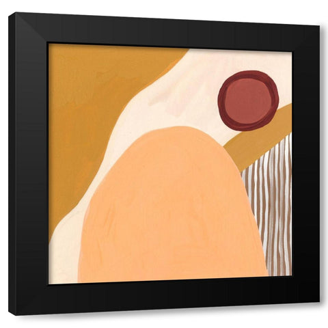 Desert Sun II Black Modern Wood Framed Art Print with Double Matting by Wang, Melissa