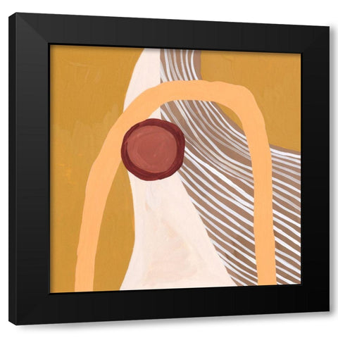 Desert Sun III Black Modern Wood Framed Art Print with Double Matting by Wang, Melissa