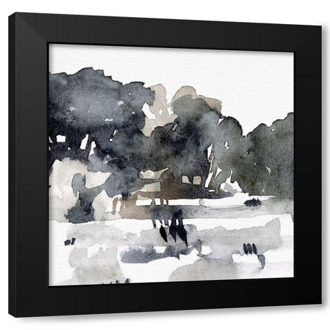 December Landscape I Black Modern Wood Framed Art Print by Caroline, Emma
