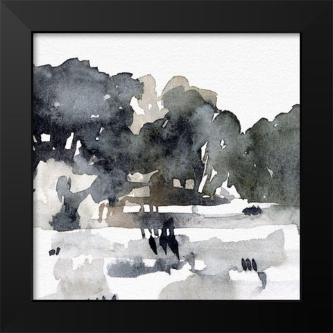 December Landscape I Black Modern Wood Framed Art Print by Caroline, Emma