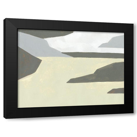 Landscape Composition III Black Modern Wood Framed Art Print with Double Matting by Green, Jacob