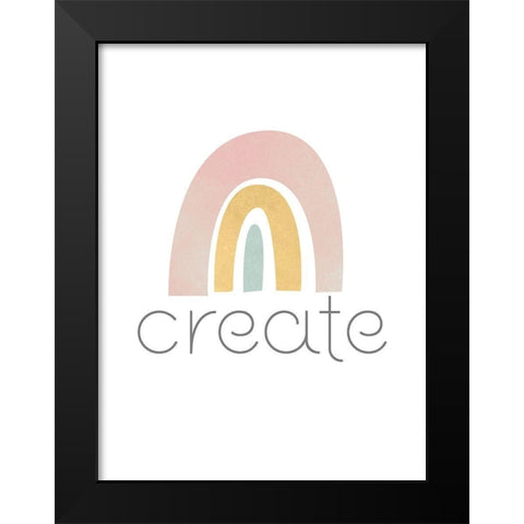 Rainbow Play II Black Modern Wood Framed Art Print by Fagalde, Jarman
