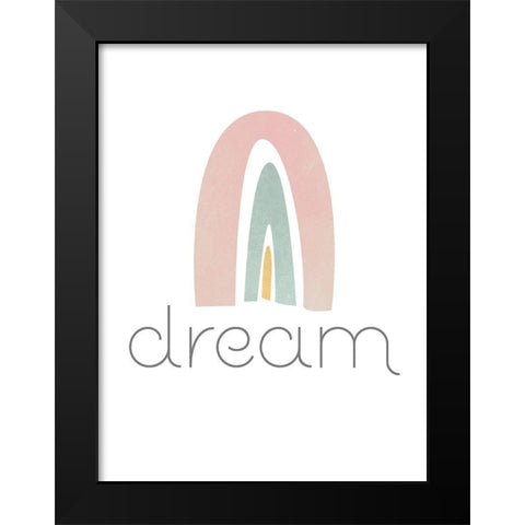 Rainbow Play IV Black Modern Wood Framed Art Print by Fagalde, Jarman