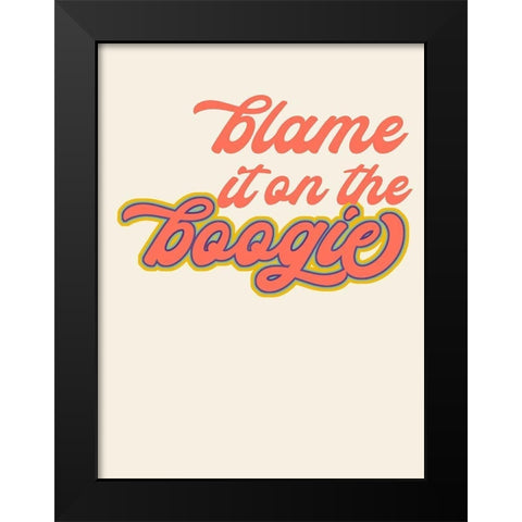 Oh Baby I Black Modern Wood Framed Art Print by Hambly, Anna