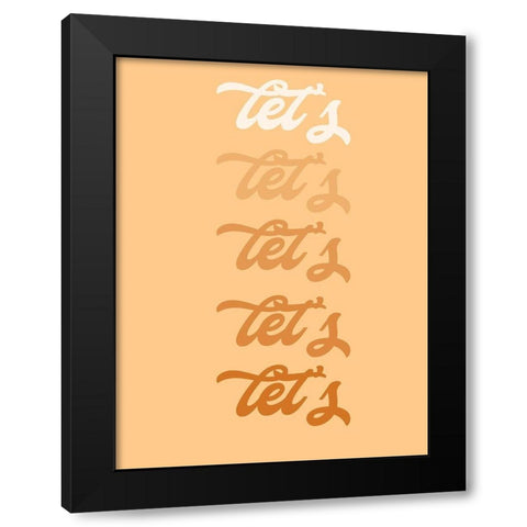 Lets Party I Black Modern Wood Framed Art Print with Double Matting by Hambly, Anna