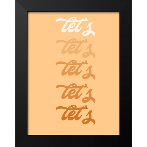 Lets Party I Black Modern Wood Framed Art Print by Hambly, Anna