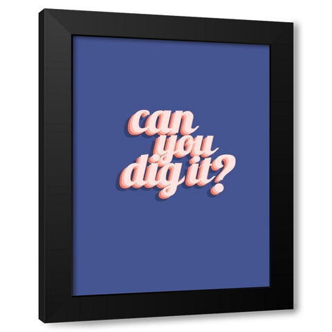 Slang I Black Modern Wood Framed Art Print with Double Matting by Hambly, Anna