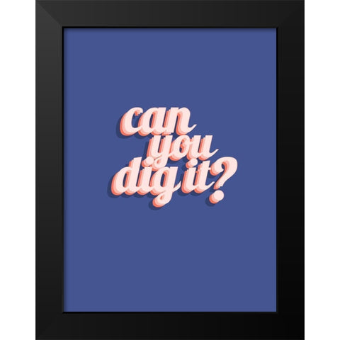 Slang I Black Modern Wood Framed Art Print by Hambly, Anna