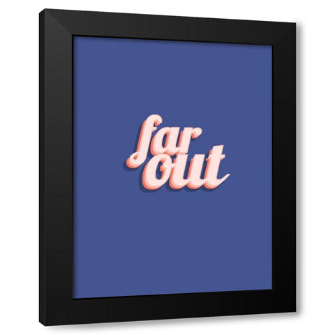 Slang II Black Modern Wood Framed Art Print with Double Matting by Hambly, Anna