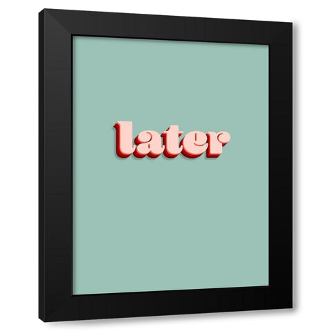 Slang III Black Modern Wood Framed Art Print by Hambly, Anna