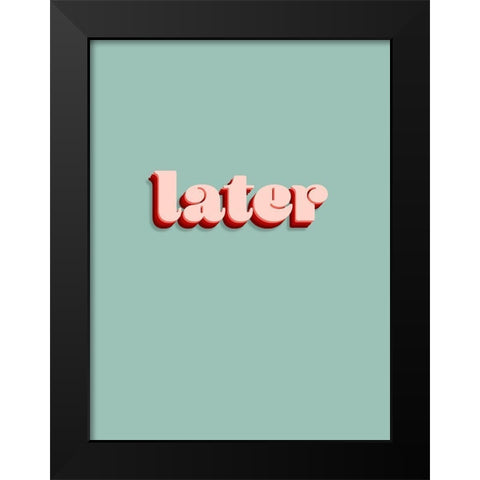 Slang III Black Modern Wood Framed Art Print by Hambly, Anna