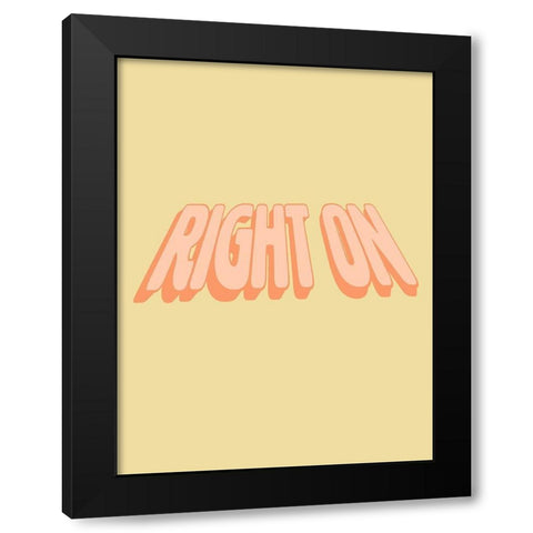 Slang VI Black Modern Wood Framed Art Print by Hambly, Anna