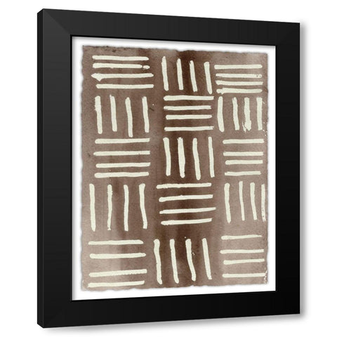 Ancestral Marks II Black Modern Wood Framed Art Print by Moore, Regina