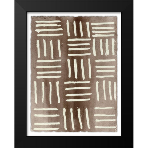 Ancestral Marks II Black Modern Wood Framed Art Print by Moore, Regina