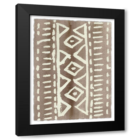 Ancestral Marks VI Black Modern Wood Framed Art Print with Double Matting by Moore, Regina
