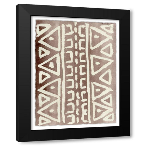 Ancestral Marks VIII Black Modern Wood Framed Art Print by Moore, Regina